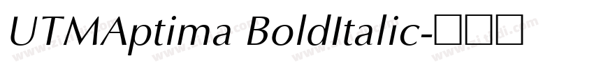 UTMAptima BoldItalic字体转换 UTMAptima BoldItalic字体转换